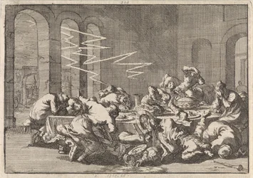 En el pueblo polaco de Perzyn, 23 personas mueren a causa de un rayo durante una comida bautismal, 1676
