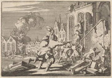 Destrucción de capillas católicas en Londres, 1688