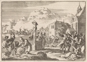 Persecución de los protestantes por Marsaut en Niort, 1682