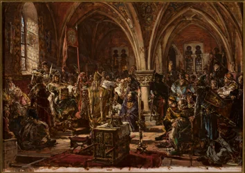 En Łęczyca, el primer Sejm. Redacción de las leyes, represión del bandolerismo. En el año 1182