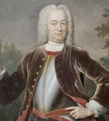 Holandés: Gustaaf Willem barón van Imhoff (1705-50). Gobernador General (1743-50) Retrato de Gustaaf Willem, Barón van Imhoff, Gobernador General de la Compañía Holandesa de las Indias Orientales.