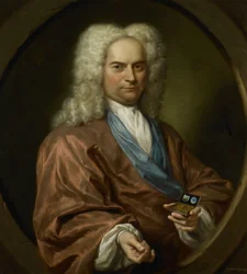 Retrato de David Leeuw (1682-1755), dibujante menonita