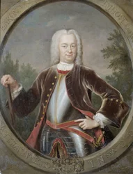 Retrato de Gustaaf Willem, Barón van Imhoff, Gobernador General de la Compañía Holandesa de las Indias Orientales