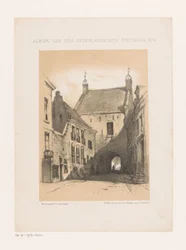 Calle con puerta
