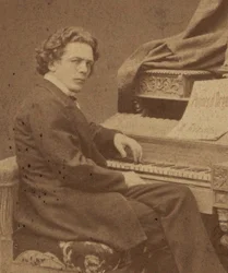 Retrato del compositor Anton Rubinstein 1829-1894, ca. 1860-1870