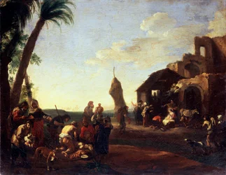 La Adoración del Niño Jesús, años 1650