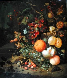 Bodegón con frutas
