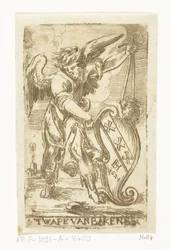 Escudo de armas de la familia Bakkenes The Wapen van Bakenes (título sobre el objeto)