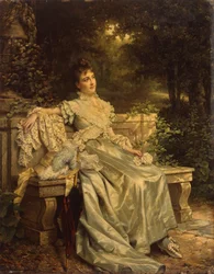 Retrato de mujer, posiblemente la Sra. Rode (óleo sobre lienzo)