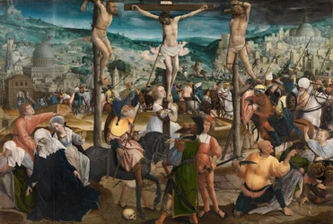 La Crucifixión (óleo sobre tabla)