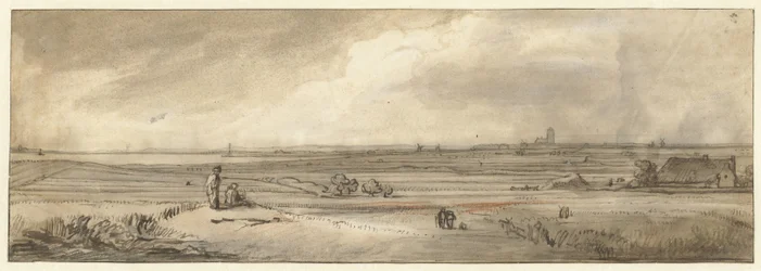 Vista de Naarden, vista desde Muiderberg
