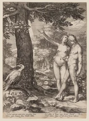 Adán y Eva ante el Árbol del Conocimiento, de Historia de los primeros padres del hombre