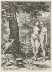 Adán y Eva frente al Árbol del Conocimiento del Bien y del Mal Adán y Eva (título de la serie)