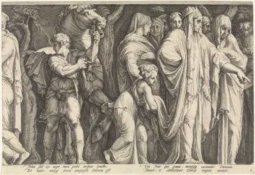 Frisón con el castigo de Niobe (lámina 6)