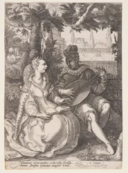 Primavera (Pareja de músicos), de Las cuatro estaciones