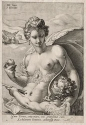 Venus y Cupido, c. 1595