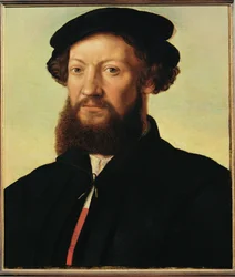 Retrato masculino (pintura sobre madera de roble)