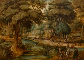 Paisaje (óleo sobre cobre)