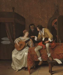 Ascagnes y Lucelle La lección de música, 1667