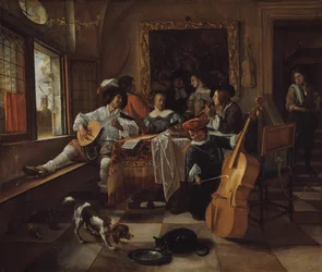 El concierto familiar, 1666