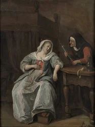 La mujer enferma