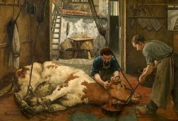 Matanza (óleo sobre lienzo)
