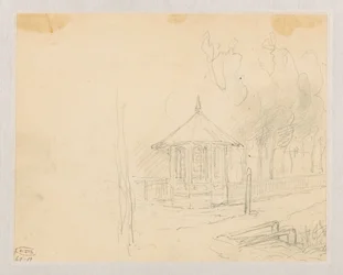 Boceto de una casa de té