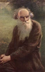 Retrato del autor León N. Tolstoy
