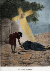 Quo vadis domina? (Capítulo XXIII) ilustración de JAN STYKA (1858-1925) para la novela “Quo Vadis” de Henryk Sienkiewicz