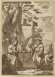 Abraham recibiendo a los ángeles