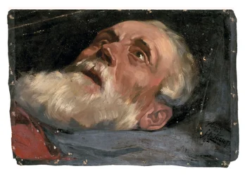 Cabeza de anciano (estudio) 1882 (óleo sobre lienzo)