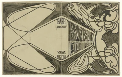 Diseño de encuadernación para: Louis Couperus, Babel, 1901