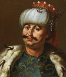 Juan III Sobieski, Rey de Polonia, vestido como un sultán otomano