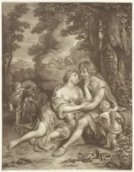 Venus evita que Adonis cace