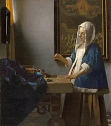 Mujer sosteniendo una balanza