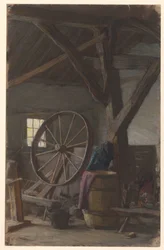 Interior del granero
