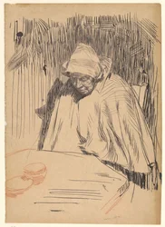 Anciana en la mesa (Malle Teun)