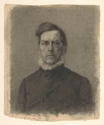 Retrato de un caballero con barba de anillos