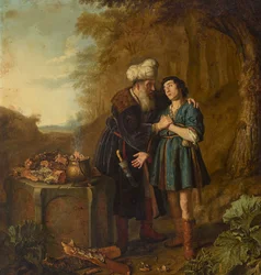 Abraham e Isaac antes del Sacrificio