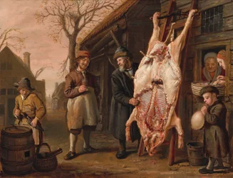 El cerdo sacrificado