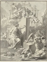 Diseño de la portada de W. van der Hoeven, Westermeer, 1721