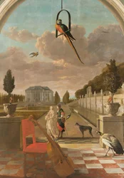 Parque con casa de campo