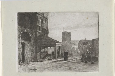 Vista de la Iglesia de San Martín en Woudrichem