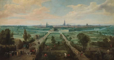 Vista panorámica de Amberes desde el este