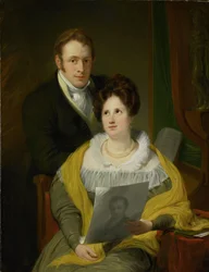 Retrato de una mujer y un hombre