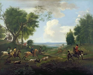 Escena de caza