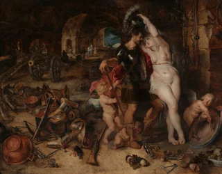 El Regreso de la Guerra: Marte Desarmado por Venus, c.1610-2