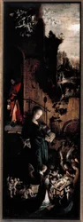 Tríptico de la Adoración de los Magos: la Natividad (panel derecho)