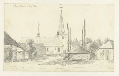 Ver en el pueblo de Doorn, con la iglesia