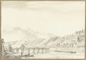 Vista de la ciudad y el Castillo de Namur